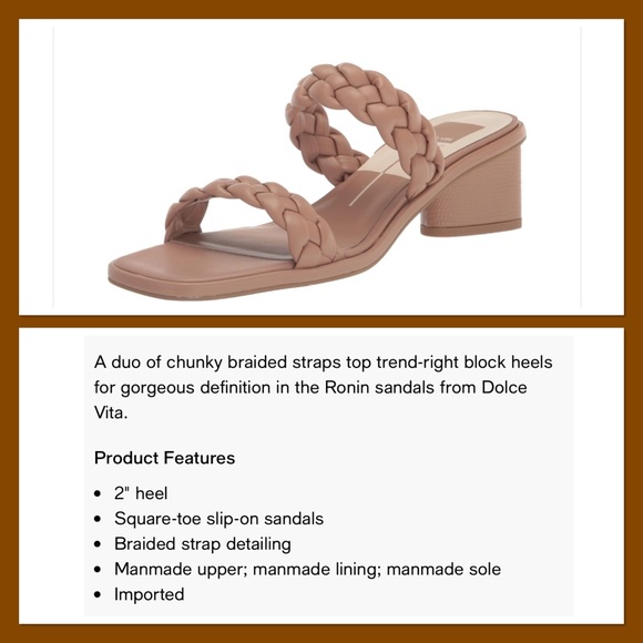 DOLCE VITA Women's "Ronin" Braided Heeled Sandals - Picture 2 of 16